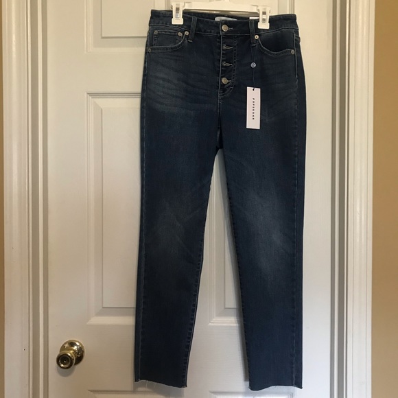 POPSUGAR Denim - NWT High Waist RawEdge SkinnyAnkle Jeans